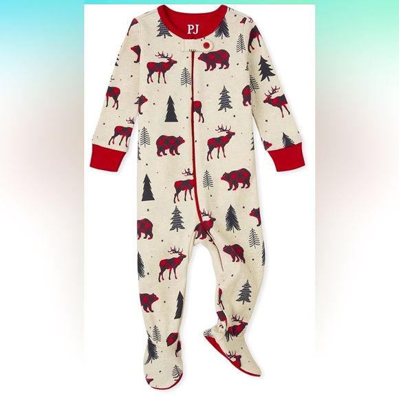 The Children's Place Other - NWT Children’s Place 1 pc Footed Christmas PJs - 3T